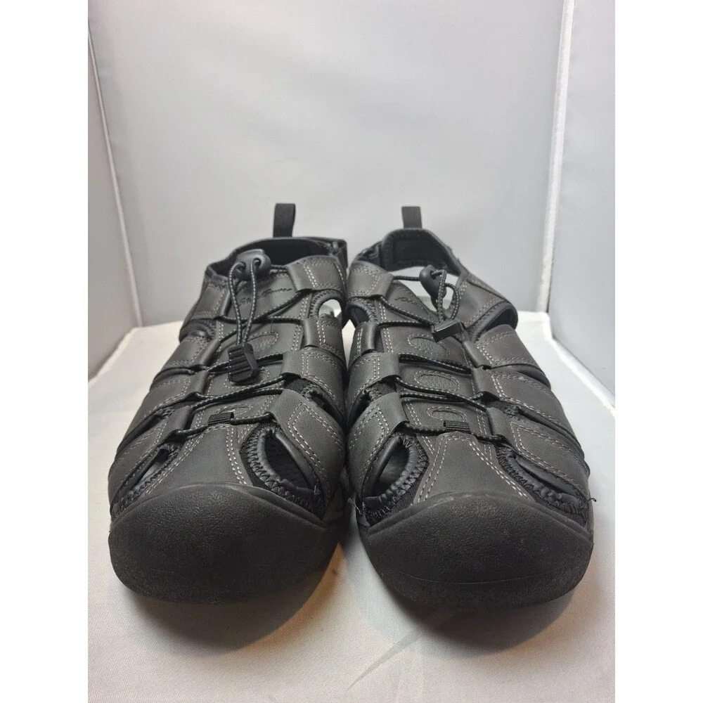 EDDIE BAUER Men's Fisherman Strappy Sport Sandals Black Size 12